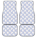 Mini Rabbit Pattern Print Front and Back Car Floor Mats