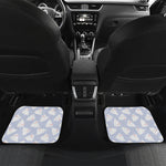 Mini Rabbit Pattern Print Front and Back Car Floor Mats