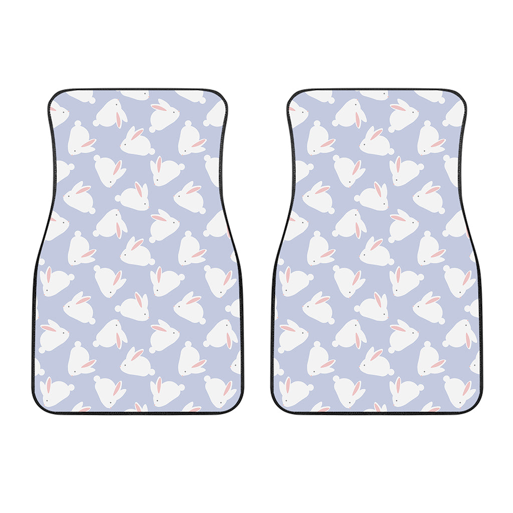 Mini Rabbit Pattern Print Front Car Floor Mats