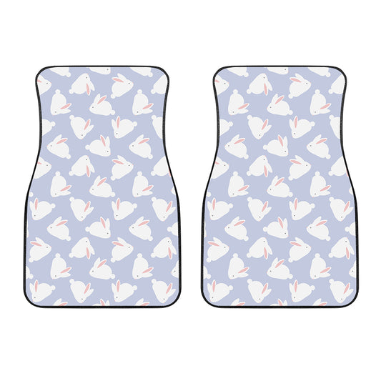 Mini Rabbit Pattern Print Front Car Floor Mats