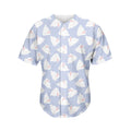 Mini Rabbit Pattern Print Men's Baseball Jersey