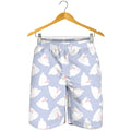Mini Rabbit Pattern Print Men's Shorts