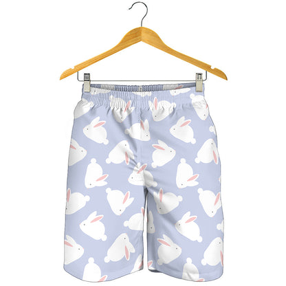 Mini Rabbit Pattern Print Men's Shorts