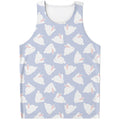 Mini Rabbit Pattern Print Men's Tank Top