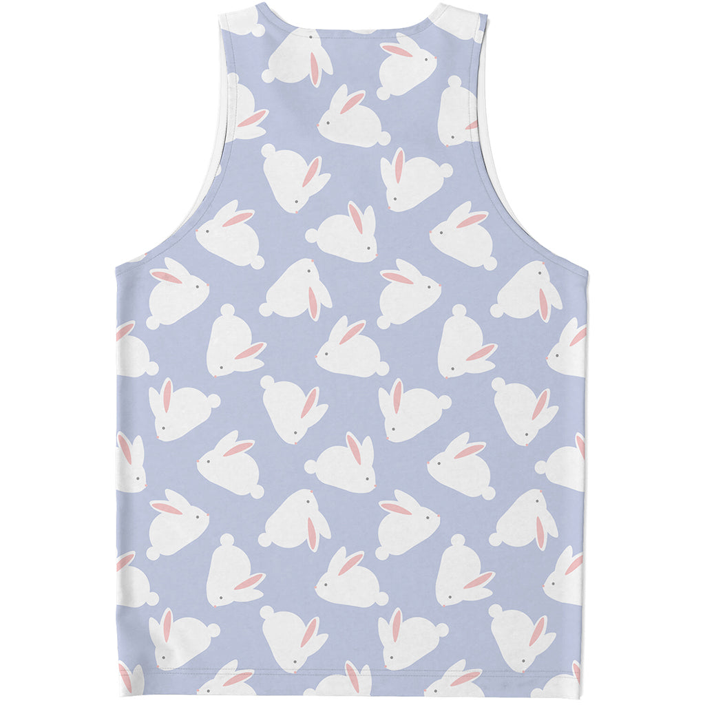 Mini Rabbit Pattern Print Men's Tank Top