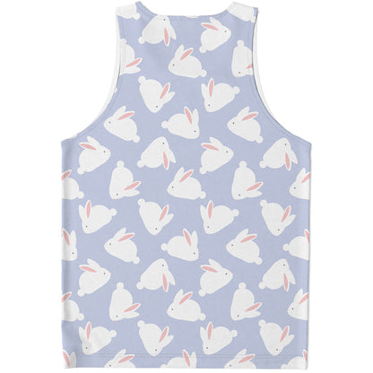 Mini Rabbit Pattern Print Men's Tank Top