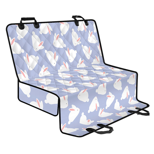 Mini Rabbit Pattern Print Pet Car Back Seat Cover
