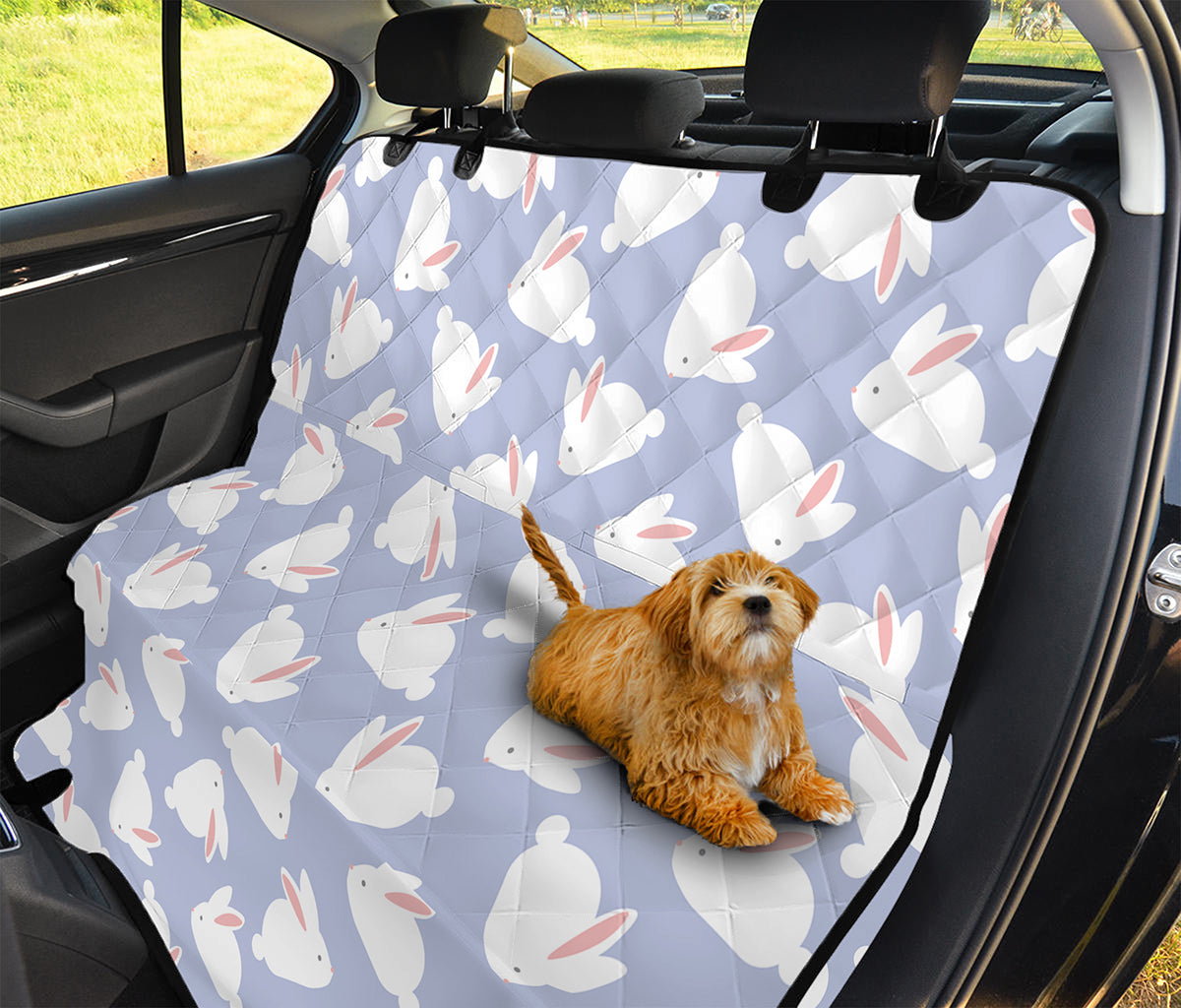 Mini Rabbit Pattern Print Pet Car Back Seat Cover