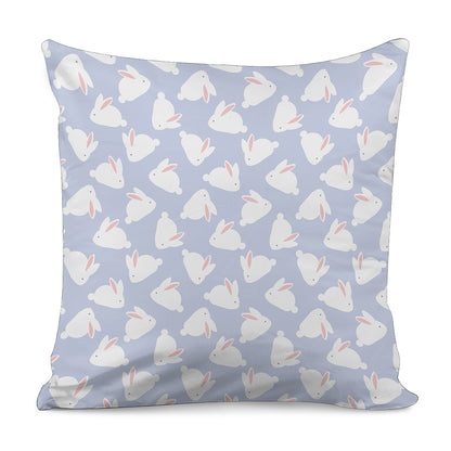 Mini Rabbit Pattern Print Pillow Cover