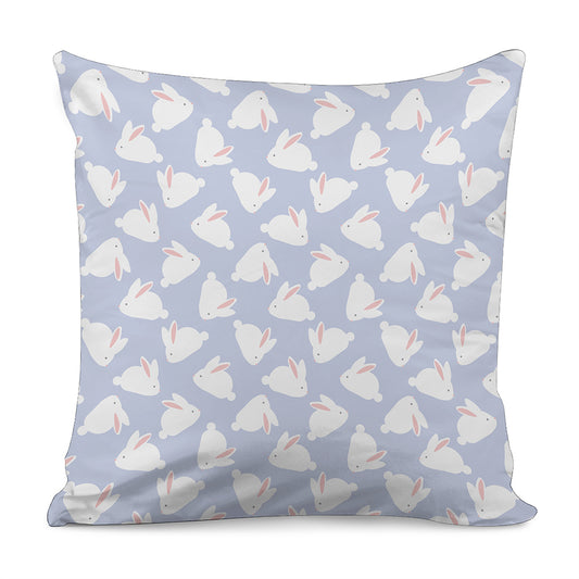 Mini Rabbit Pattern Print Pillow Cover