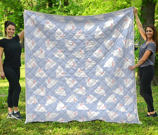 Mini Rabbit Pattern Print Quilt