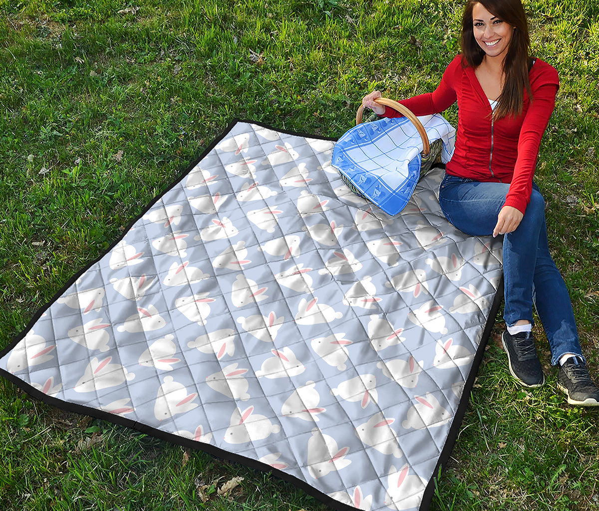 Mini Rabbit Pattern Print Quilt