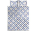 Mini Rabbit Pattern Print Quilt Bed Set
