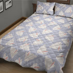 Mini Rabbit Pattern Print Quilt Bed Set