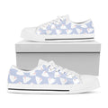 Mini Rabbit Pattern Print White Low Top Sneakers