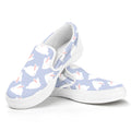 Mini Rabbit Pattern Print White Slip On Sneakers