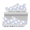 Mini Rabbit Pattern Print White Running Shoes