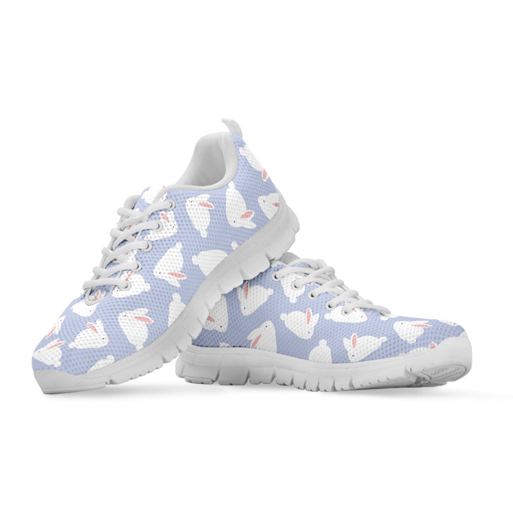 Mini Rabbit Pattern Print White Sneakers