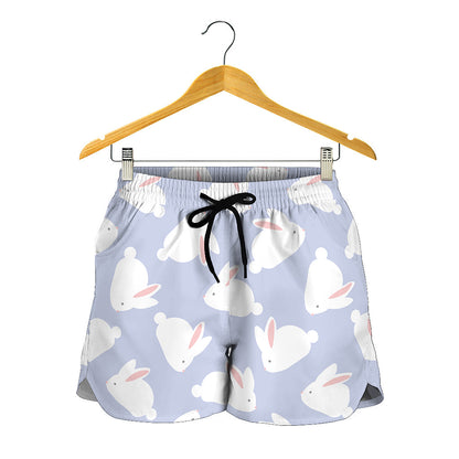 Mini Rabbit Pattern Print Women's Shorts