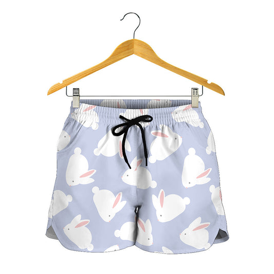 Mini Rabbit Pattern Print Women's Shorts