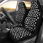 Mini White Alien Faces Universal Fit Car Seat Covers GearFrost