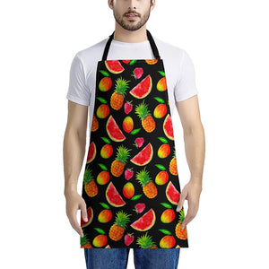 Mix Fruit Pineapple Pattern Print Apron