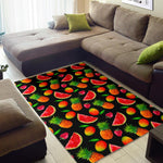 Mix Fruit Pineapple Pattern Print Area Rug GearFrost