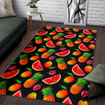 Mix Fruit Pineapple Pattern Print Area Rug GearFrost