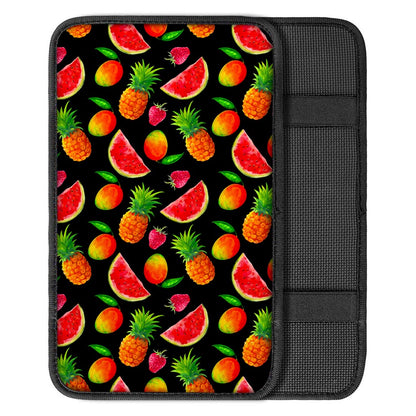 Mix Fruit Pineapple Pattern Print Car Center Console Cover