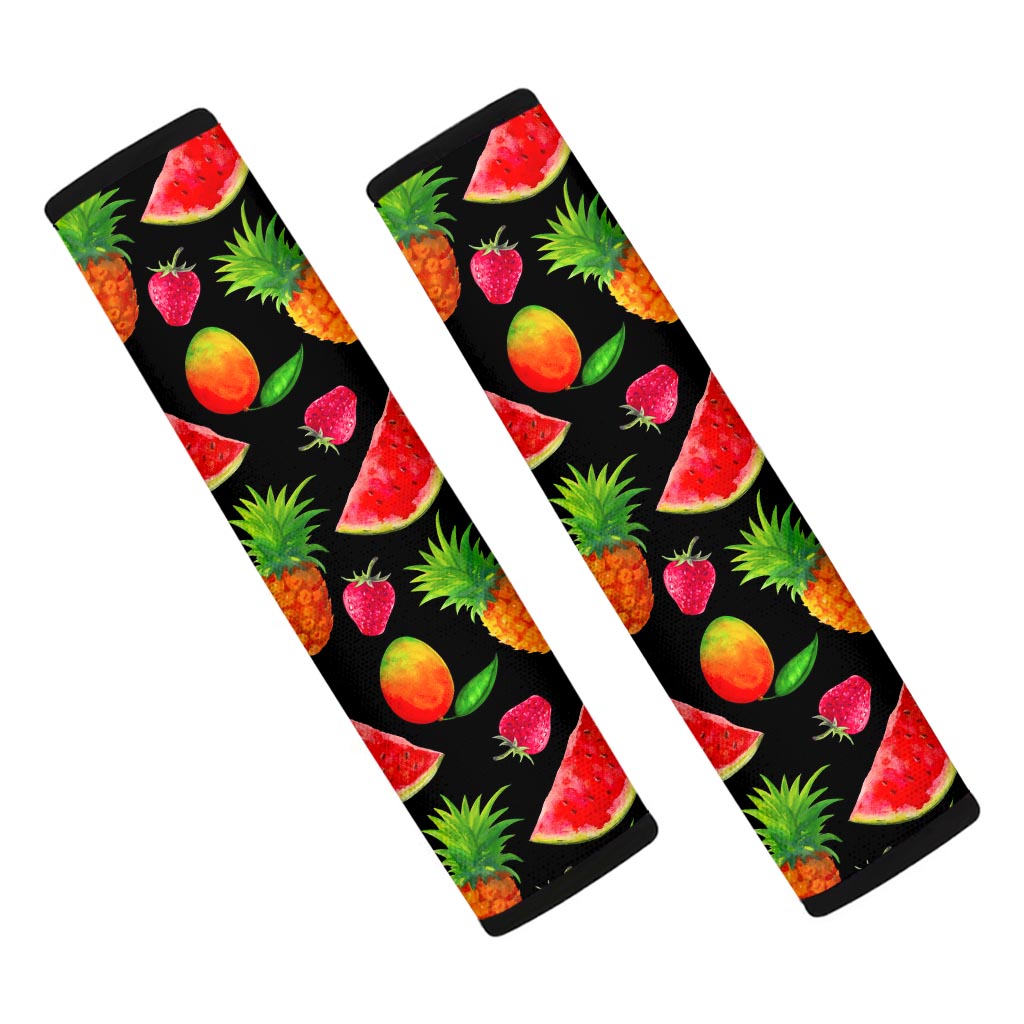 Mix Fruit Pineapple Pattern Print Car Seat Belt Covers