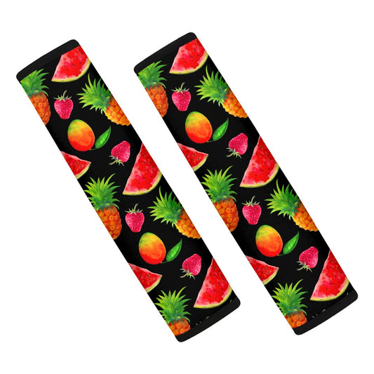Mix Fruit Pineapple Pattern Print Car Seat Belt Covers
