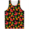 Mix Fruit Pineapple Pattern Print Men's Tank Top