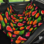 Mix Fruit Pineapple Pattern Print Pet Car Back Seat Cover