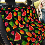 Mix Fruit Pineapple Pattern Print Pet Car Back Seat Cover
