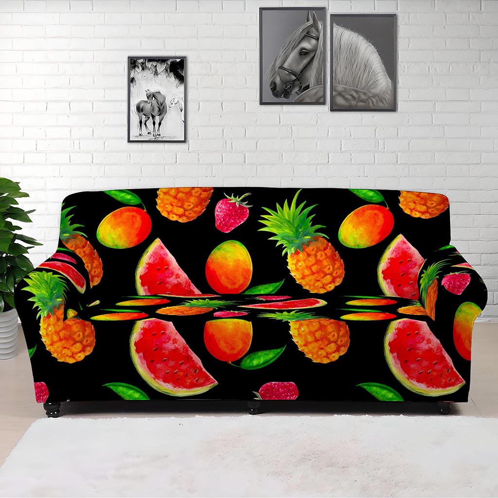 Mix Fruit Pineapple Pattern Print Sofa Cover