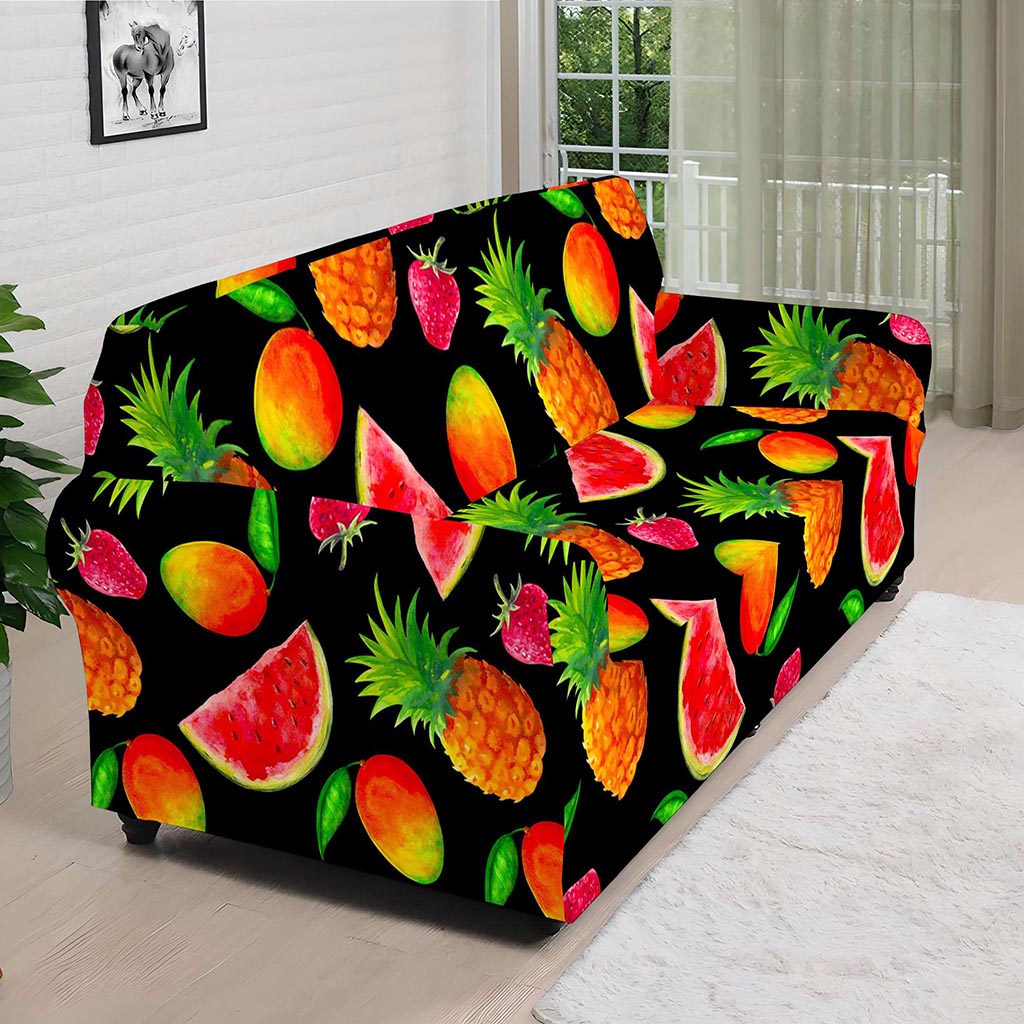 Mix Fruit Pineapple Pattern Print Sofa Cover