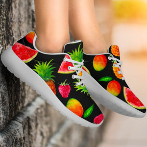 Mix Fruit Pineapple Pattern Print Sport Shoes GearFrost