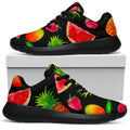 Mix Fruit Pineapple Pattern Print Walking Shoes