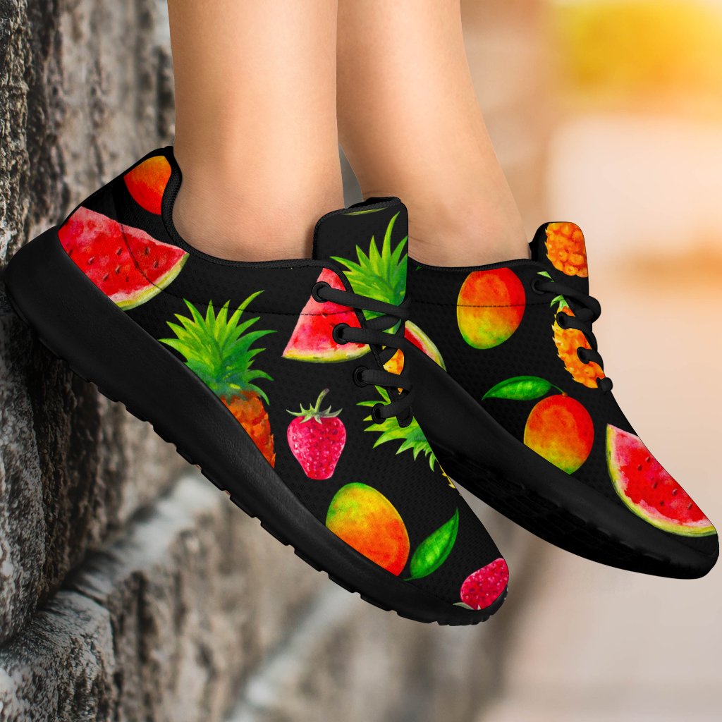 Mix Fruit Pineapple Pattern Print Sport Shoes GearFrost