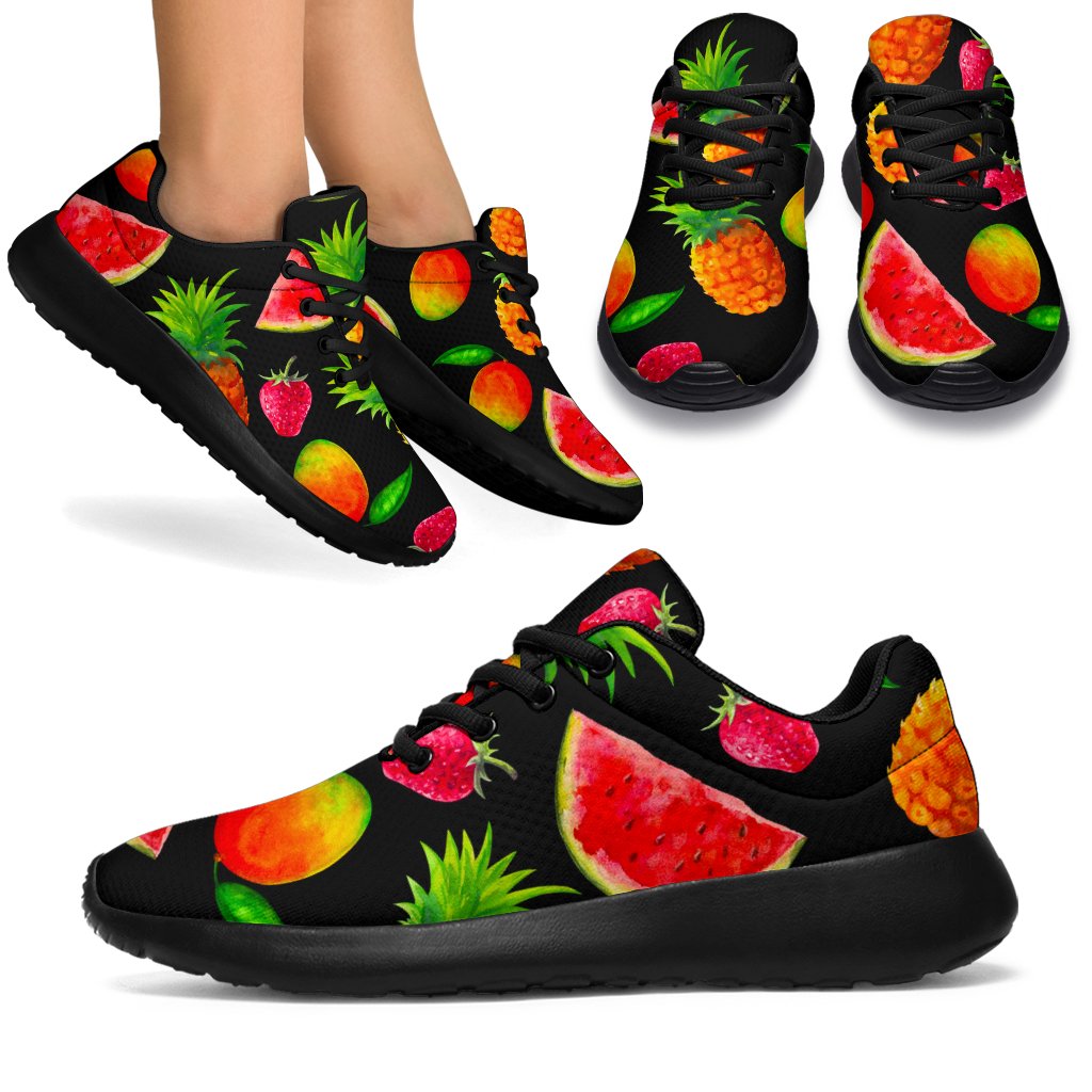 Mix Fruit Pineapple Pattern Print Sport Shoes GearFrost