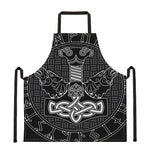 Mjolnir And Scandinavian Runes Print Apron