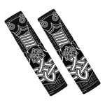 Mjolnir And Scandinavian Runes Print Car Seat Belt Covers