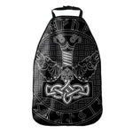 Mjolnir And Scandinavian Runes Print Car Seat Organizers
