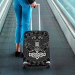 Mjolnir And Scandinavian Runes Print Luggage Cover