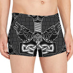 Mjolnir And Scandinavian Runes Print Men's Boxer Briefs