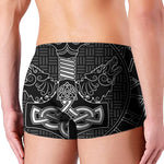 Mjolnir And Scandinavian Runes Print Men's Boxer Briefs