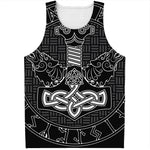 Mjolnir And Scandinavian Runes Print Men's Tank Top