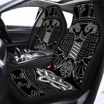 Mjolnir And Scandinavian Runes Print Universal Fit Car Seat Covers