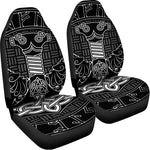 Mjolnir And Scandinavian Runes Print Universal Fit Car Seat Covers