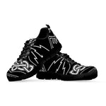 Mjolnir And Younger Futhark Print Black Sneakers